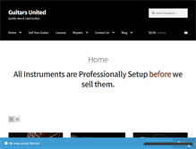 Tablet Screenshot of guitarsunited.com